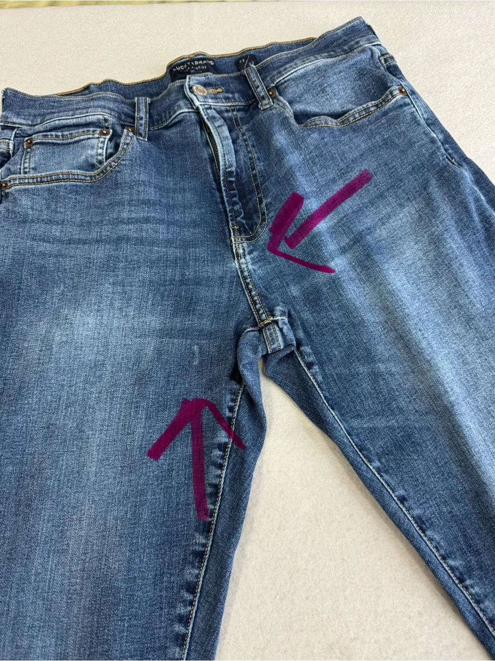 Lucky Brand 412 Athletic Slim 32/32 (inseam now 31) Mid Rise